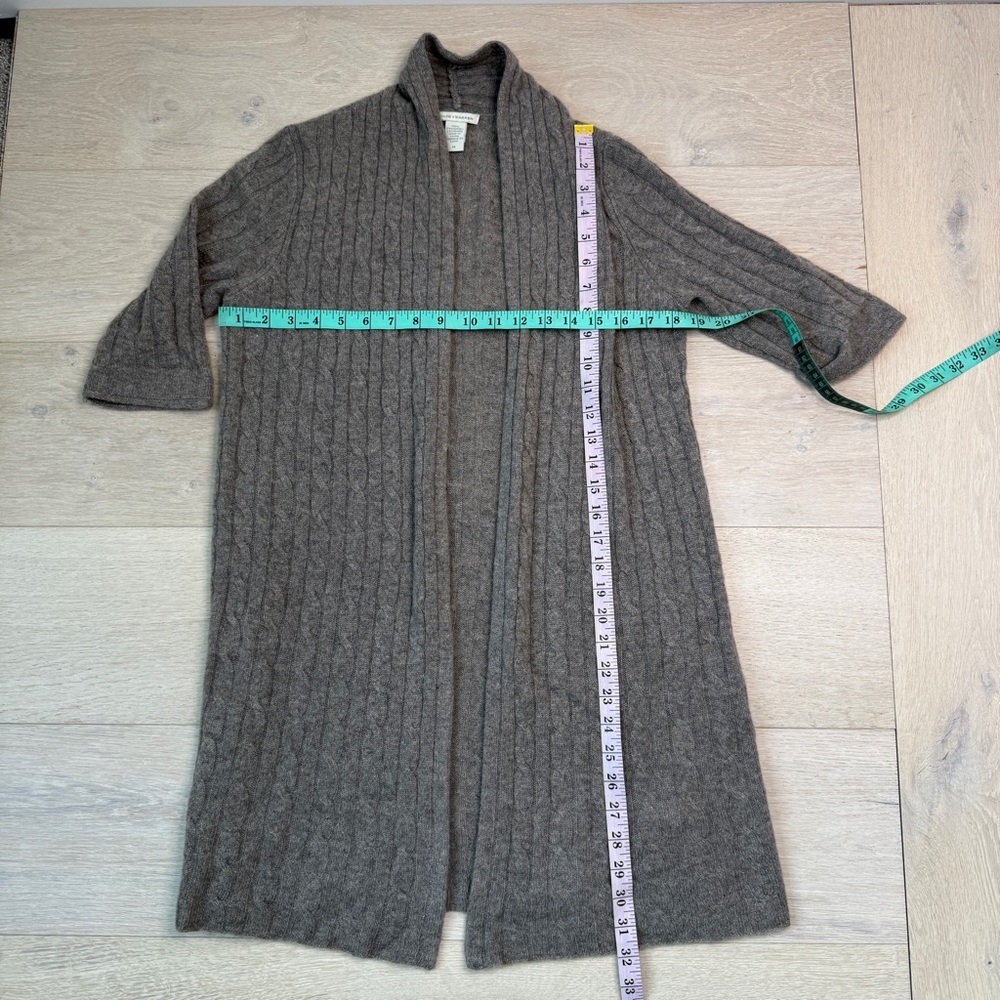 White + Warren Heather Gray Cashmere Sweater - Picture 2 of 5